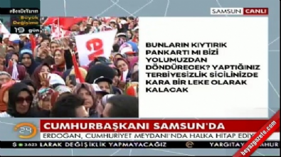 Cumhurbaşkanı Erdoğan Samsun'da konuştu