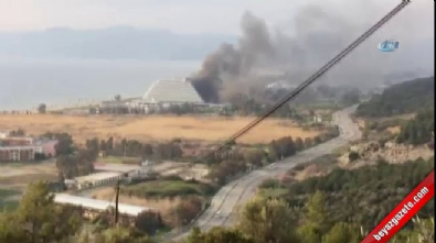 İzmir'de 5 yıldızlı otelde yangın Videosu