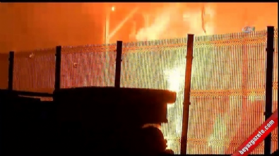 Kocaeli'nde fabrika yangını Videosu
