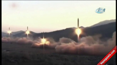 kuzey kore - Kuzey Kore fIrlattığı füzelerin görüntülerini yayınladı  Videosu