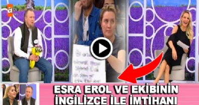 izdivac - Esra Erol ve ekibin ingilizce ile imtihanı seyirciyi güldürdü!  Videosu