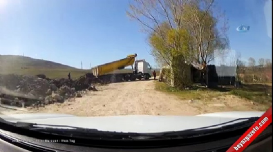 hafriyat kamyonu - Kaçak hafriyat dökümüne suçüstü Videosu