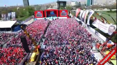 Erdoğan ve Yıldırım'ın katılacağı törene binlerce insan akın etti 