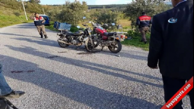 Aynı iş yerinde çalışan kardeşler motosikletle kafa kafaya çarpıştı: 1 ölü 1 yaralı  Videosu
