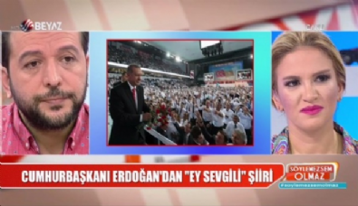 Cumhurbaşkanı Erdoğan'ın ''Ey Sevgili'' şiiri stüdyoyu ağlattı 