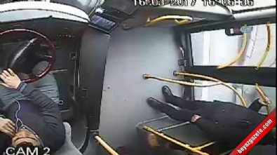 taksim - İstanbul'da halk otobüsü şoförünü saldırı Videosu
