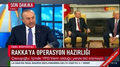mevlut cavusoglu - Bakan Çavuşoğlu: YPG'yi vururuz ifademiz olumsuz karşılanmadı  Videosu