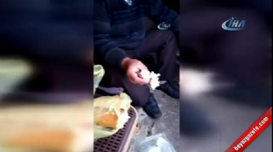 Marketten aldığı ekmekten çıkan vida dişini kırdı  Videosu