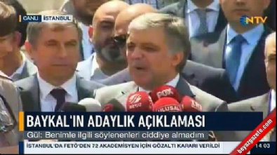 Abdullah Gül'den 'Baykal' açıklaması 