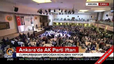 Cumhurbaşkanı Erdoğan AK Parti iftarında konuştu