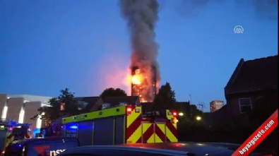 yangin faciasi - Londra'da 27 katlı binada yangın  Videosu