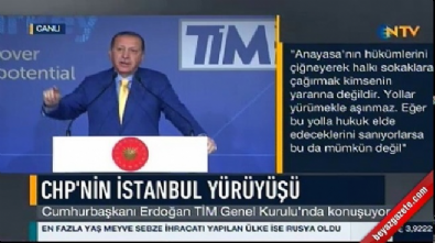 Cumhurbaşkanı Erdoğan'dan CHP'nin yürüyüşüne ilk tepki 