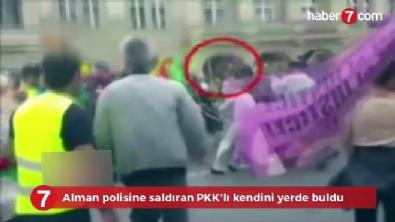 pkk - Alman polisine saldıran PKK'lı kendini yerde buldu Videosu