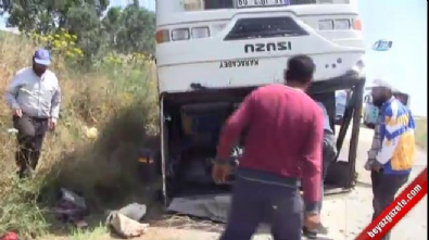 Tarım işçilerini taşıyan otobüs tarlaya uçtu: 25 yaralı Videosu