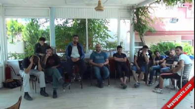 insan kacakcilari - Havuz başında yasadışı göçmen operasyonu  Videosu