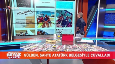 Gülben Ergen, sahte Atatürk belgesini paylaştı 