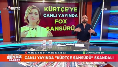 Canlı yayında ''Kürtçe Sansürü'' skandalı 