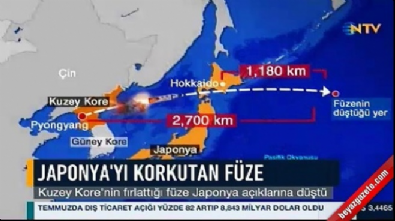 balistik fuze - Kuzey Kore'nin füzesi Japonya'nın üstünden geçti!  Videosu