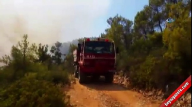 antalya - Muğla'da orman yangını...Yangın havadan görüntülendi Videosu
