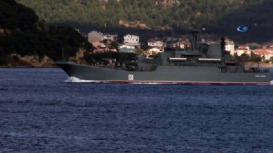 rusya - Rus savaş gemisi Çanakkale Boğazı'ndan geçti  Videosu