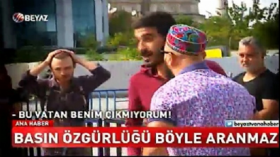 Provokatörler Beyaz TV muhabirine saldırdı