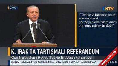 Cumhurbaşkanı Erdoğan'dan Irak'taki referanduma tepki 