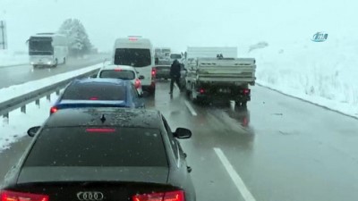 trol -  Kayan tır yan yattı... Erzurum-Horasan karayolu ulaşıma kapandı Videosu