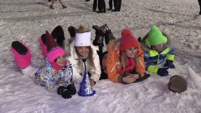 yilbasi kutlamasi - Palandöken'de yeni yıl coşkusu - ERZURUM  Videosu