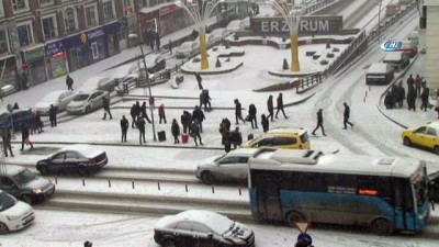gesi -  Erzurum beyaza büründü  Videosu