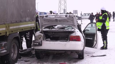Erzurum'da trafik kazası: 1 ölü, 2 yaralı
