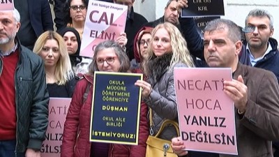  Cağaloğlu Anadolu Lisesinde veliler müdüre sahip çıktı 