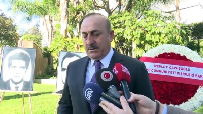 Dışişleri Bakanı Çavuşoğlu: 'Şehitlerimizin hatırasını yaşatacağız' - LOS ANGELES