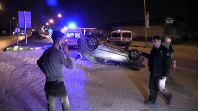 Otomobil devrildi: 1 yaralı - ADANA 