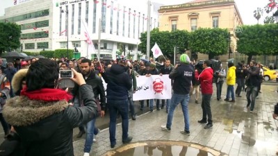 sari kart - Tunus'ta hayat pahalılığı protestoları Videosu