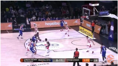 Anadolu Efes - Kızılyıldız: 104-95 Basketbol maç özeti (12 Ocak 2018) - Highlights 