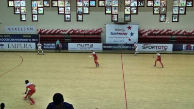 Avrupa Erkekler Salon Hokeyi Şampiyonası - Türkiye, Hollanda'ya 6-0 yenildi - ANTALYA
