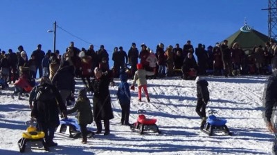 kar kalinligi -  Uludağ'a kızak akını  Videosu