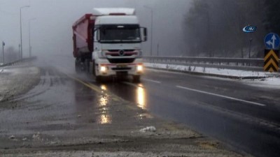 yazla -  Bolu Dağı’nda kar yağışı başladı  Videosu