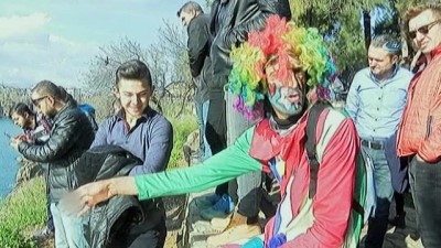 deniz polisi -  Jimnastik yapan çocuk falezlerden düştü Videosu