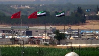 askeri arac -  Birlikler Afrin'e beklenen operasyon öncesi Suriye sınırında teyakkuzda  Videosu
