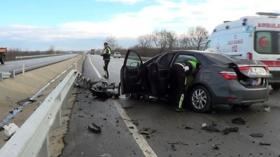 direksiyon -  Biga'da kaza: 2 yaralı  Videosu