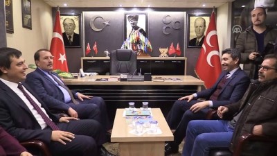 milli mutabakat - AK Parti Genel Başkan Yardımcısı Karacan'dan MHP'ye ziyaret - UŞAK Videosu