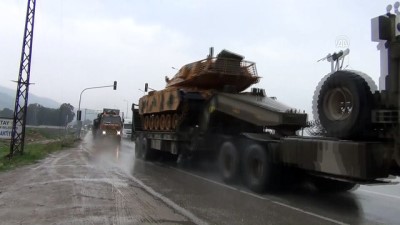 Suriye sınırına askeri sevkiyat - 20 tank Hatay'a ulaştı
