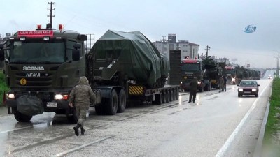 askeri personel -  Afrin için tank sevkiyatları sürüyor  Videosu