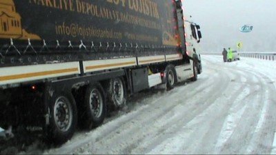  Konya-Antalya karayolunda ulaşıma kar engeli