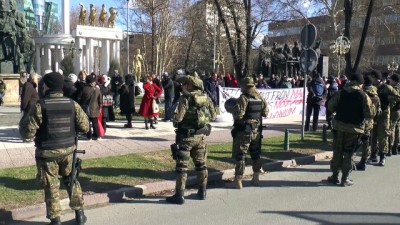Makedonya'da NATO karşıtı protesto - ÜSKÜP