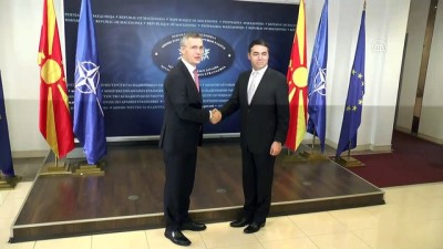 haziran ayi - NATO Genel Sekreteri Stoltenberg Makedonya'da - ÜSKÜP Videosu