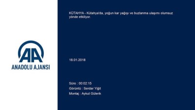 karayollari - Yoğun kar yağışı ve buzlanma - KÜTAHYA Videosu