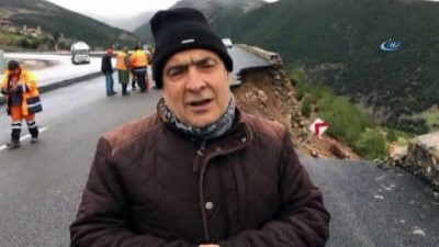 karayollari -  Aşırı yağış karayolunu çökertti Videosu
