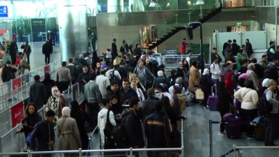 kutsal topraklar - Atatürk Havalimanı'nda yarıyıl tatili yoğunluğu - İSTANBUL Videosu